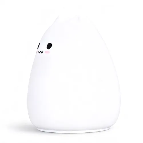 Ночник детский, светодиодный, силиконовый, в виде мультяшного кота, разноцветный, для спальни