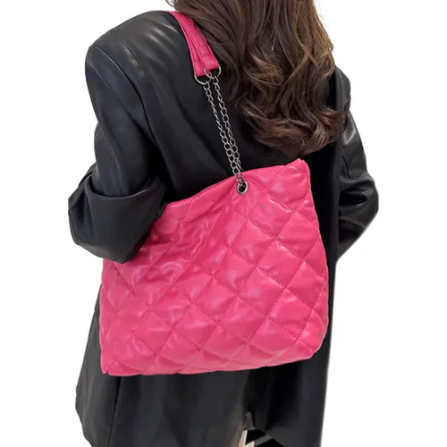 Универсальная красная сумка шопер для покупок M2