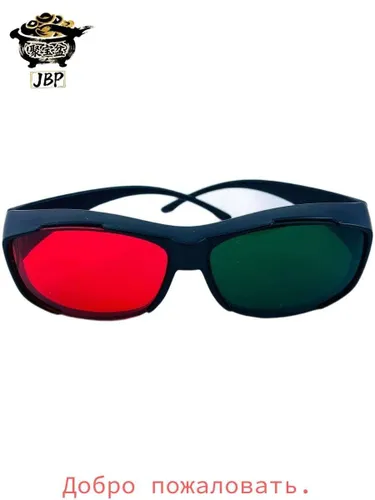 Анаглифные 3D очки для смартфона, оранжево зеленые IK