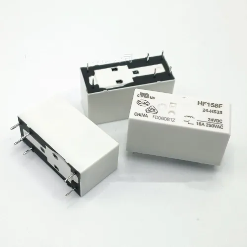 Реле электромеханическое HF158F-24-HS33 6 контактов, 16А/250V AC, 12VDC, 1НО