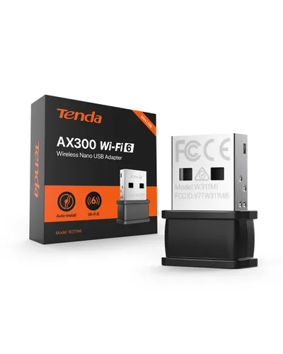 Wi-Fi адаптер USB, поддержка Wi-Fi 6, 300 Мбит/с