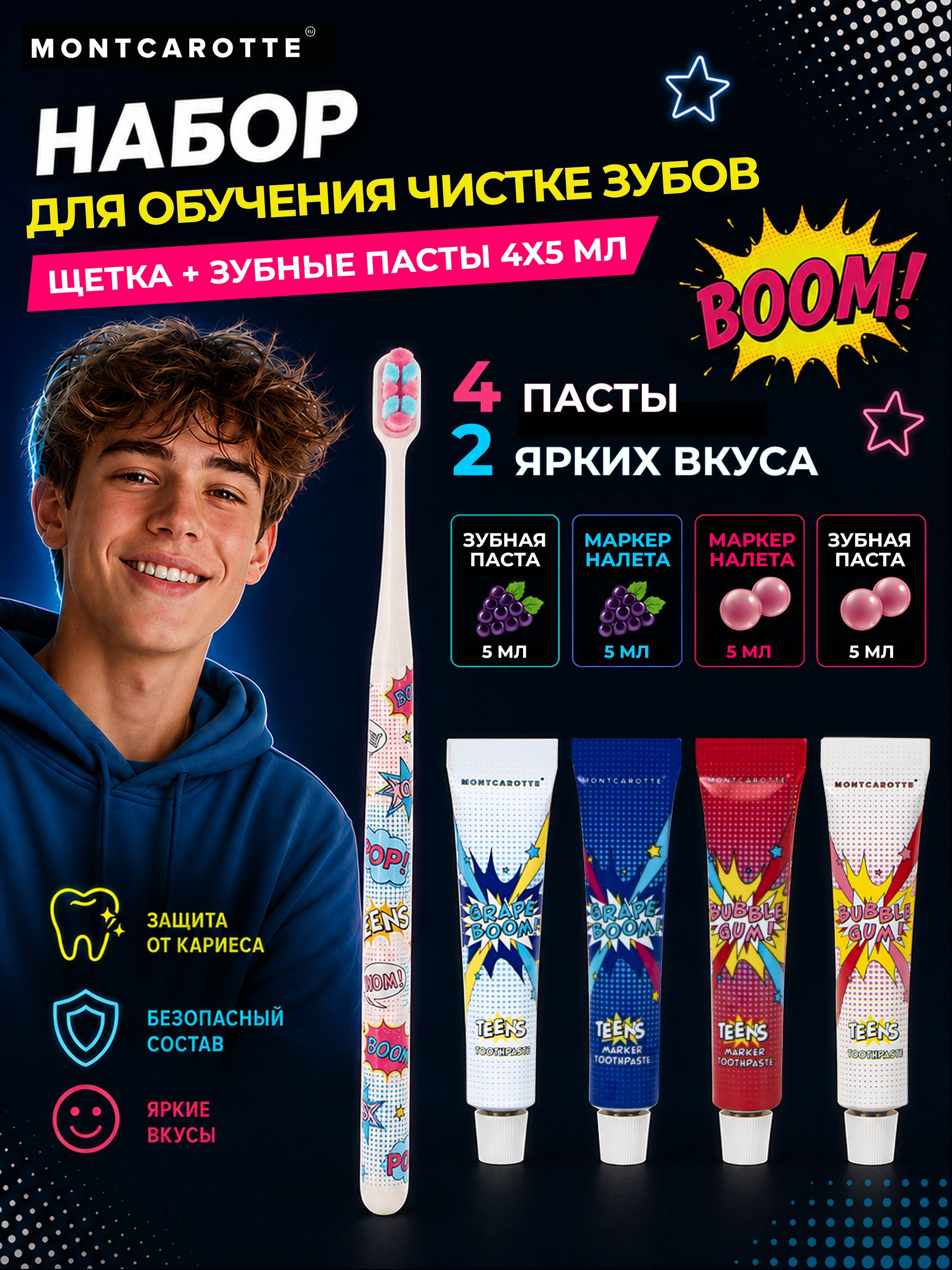 Набор для обучения чистке зубов Montcarotte Teens DENTAL Tutor Kit