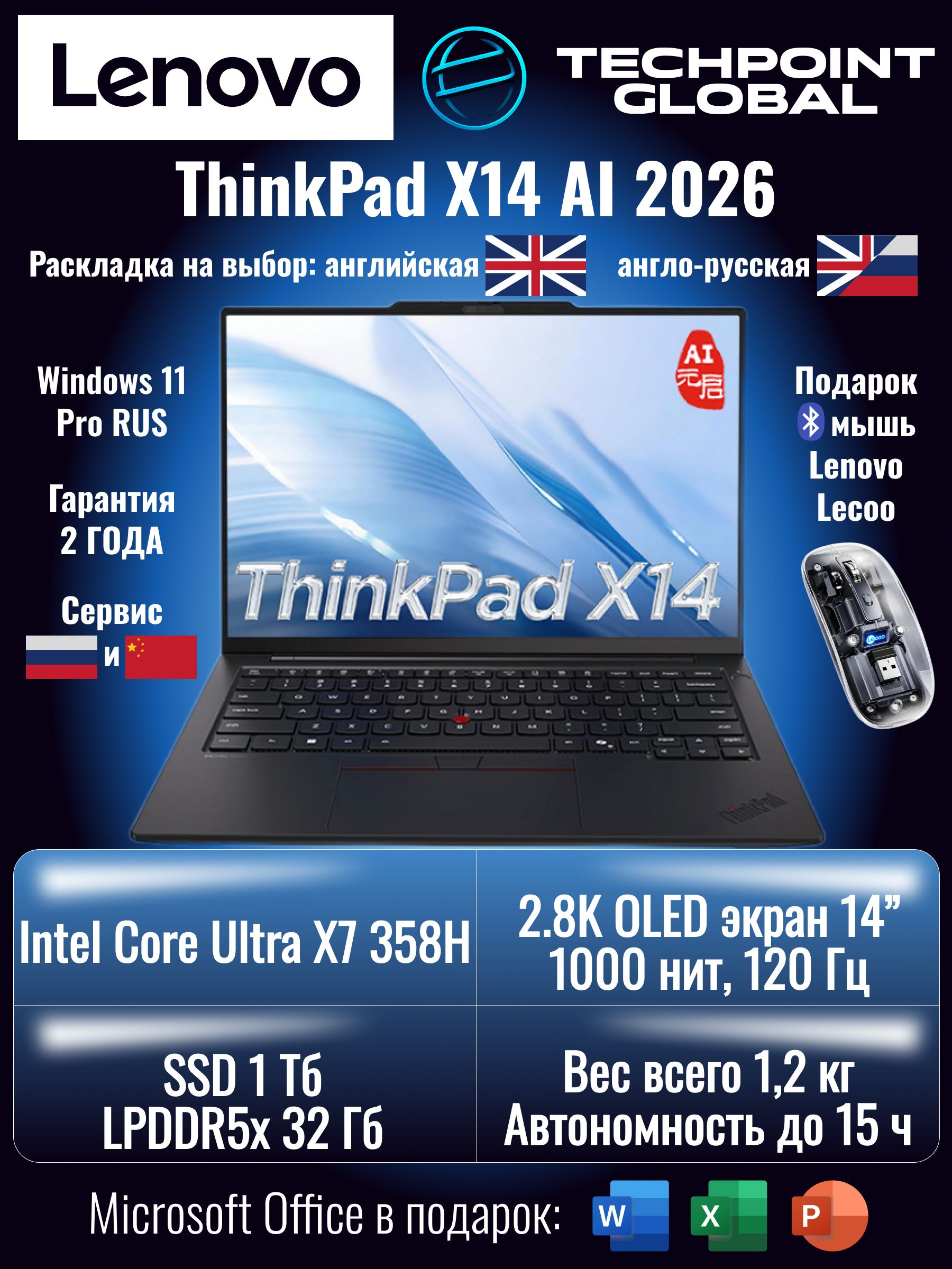 Ноутбук Lenovo, 14, 019c0683f46f7d439fcde0aa3a2d9832, Intel Core