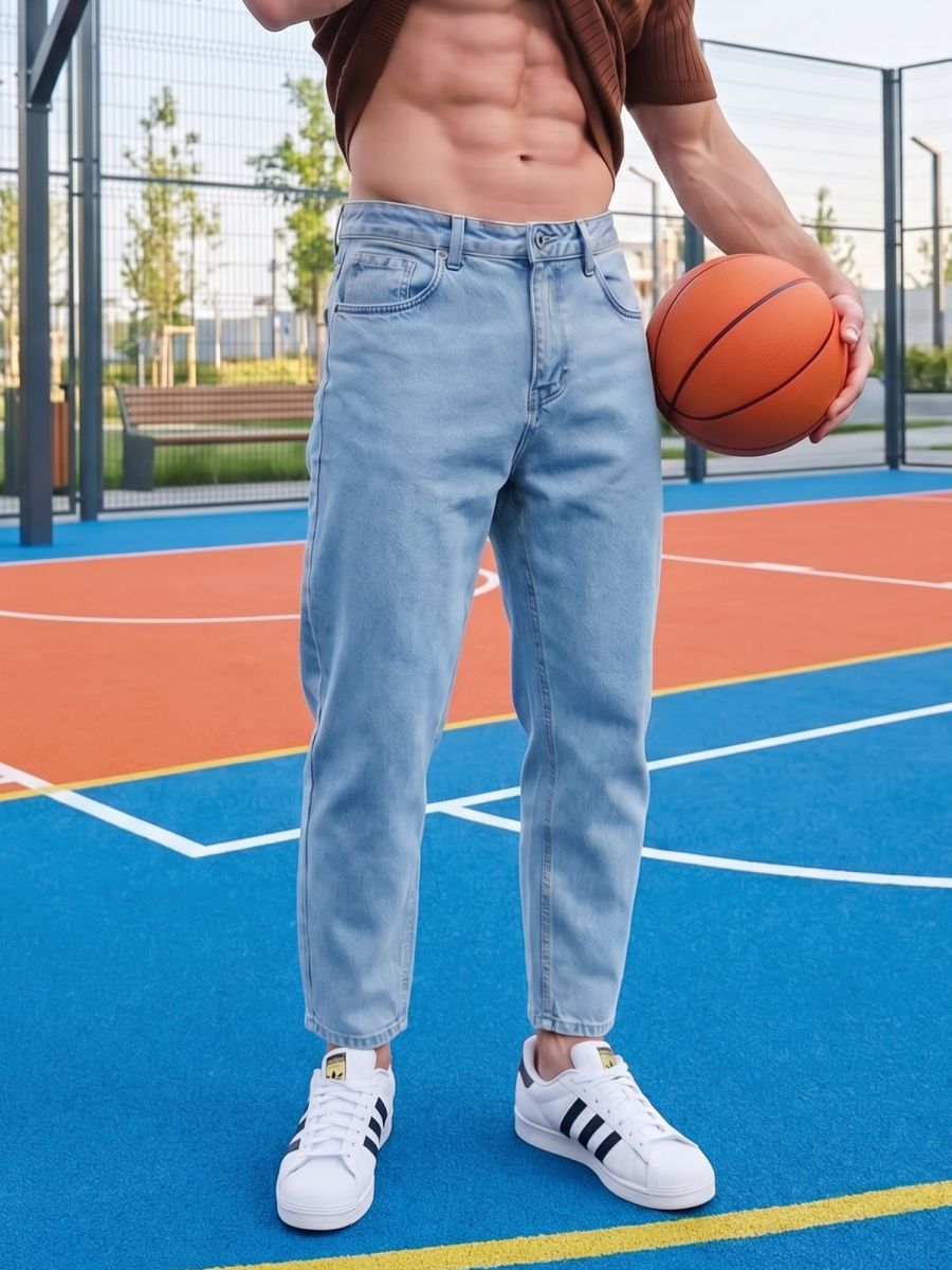 Джинсы R.Koost Denim мужские бананы летние