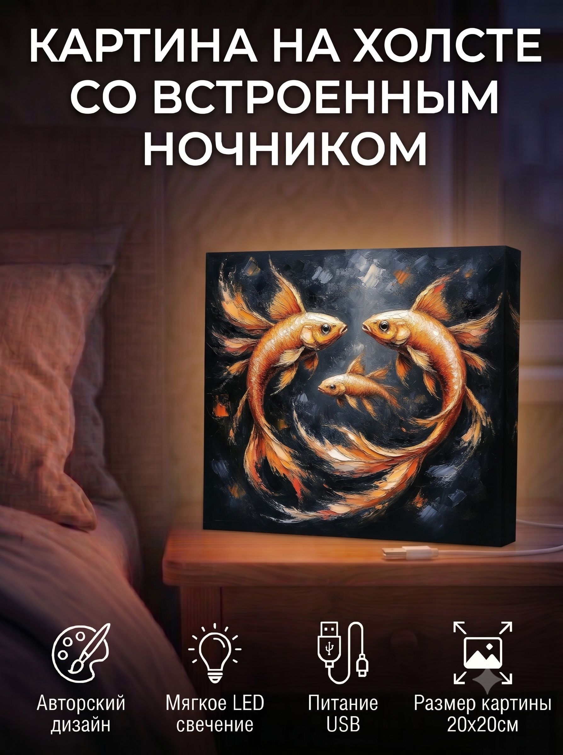 Танцующие золотые рыбки