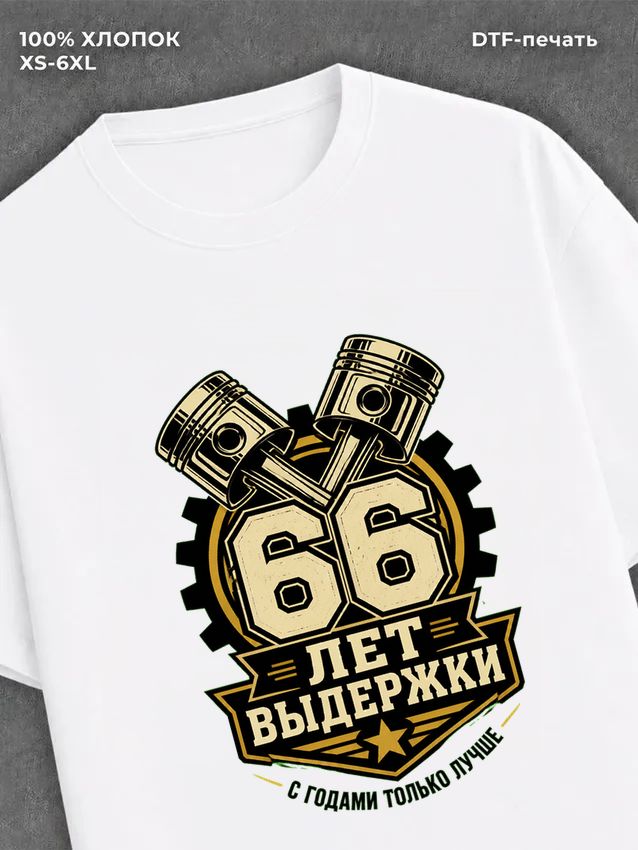 Футболка 66 лет