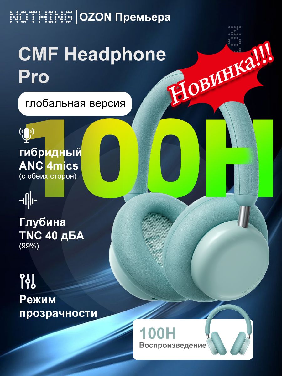 Полноразмерные Полноразмерные Nothing CMF Headphone Pro