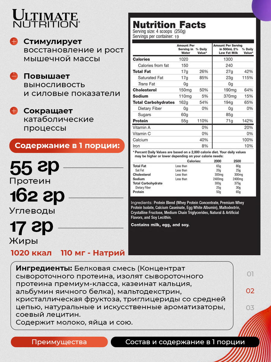 Ultimate Nutrition, Muscle Juice 2544 - 4750g, Банан