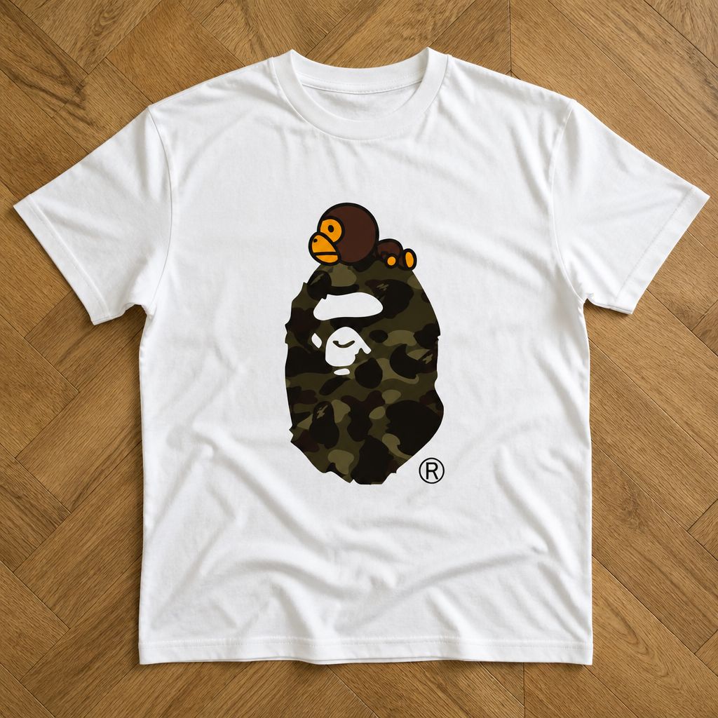Футболка Bape Abc Camo Milo on big