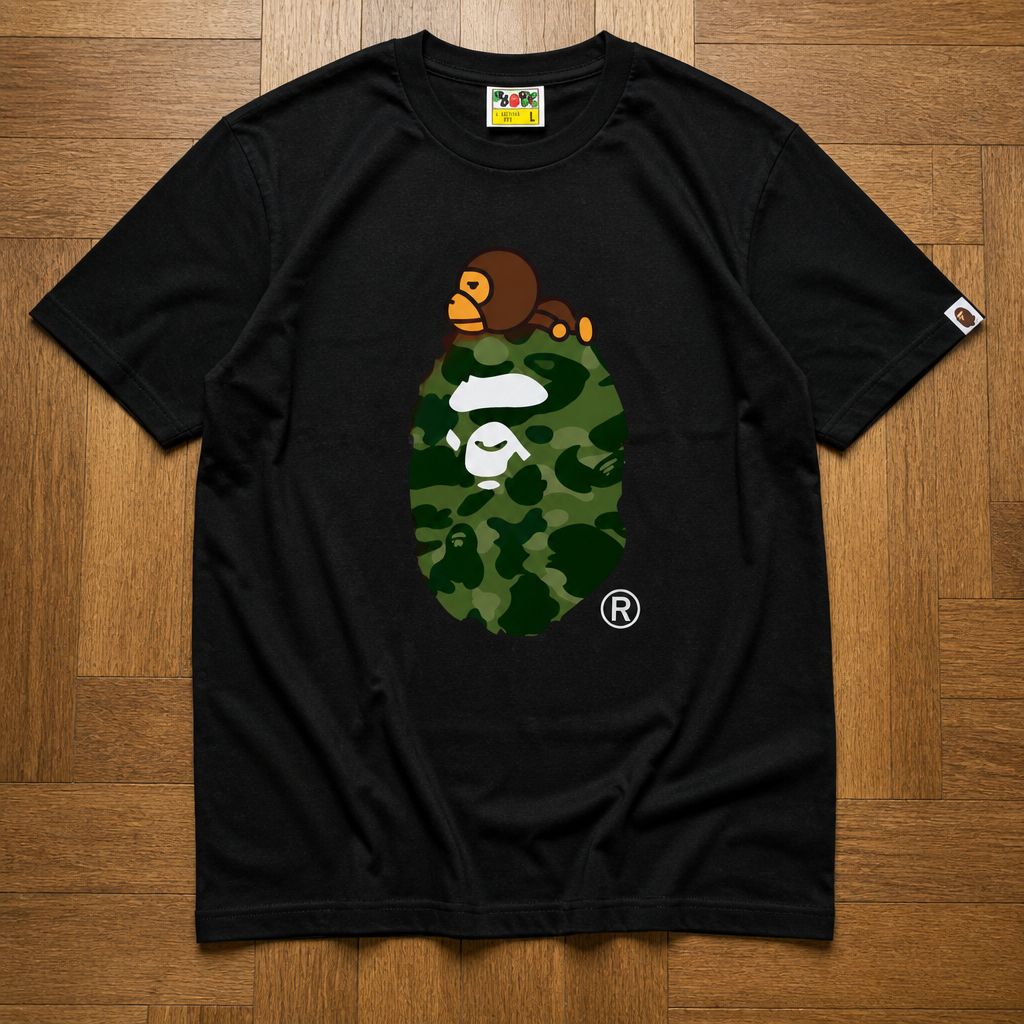 Футболка Bape Color Camo Milo On Big Ape Tee