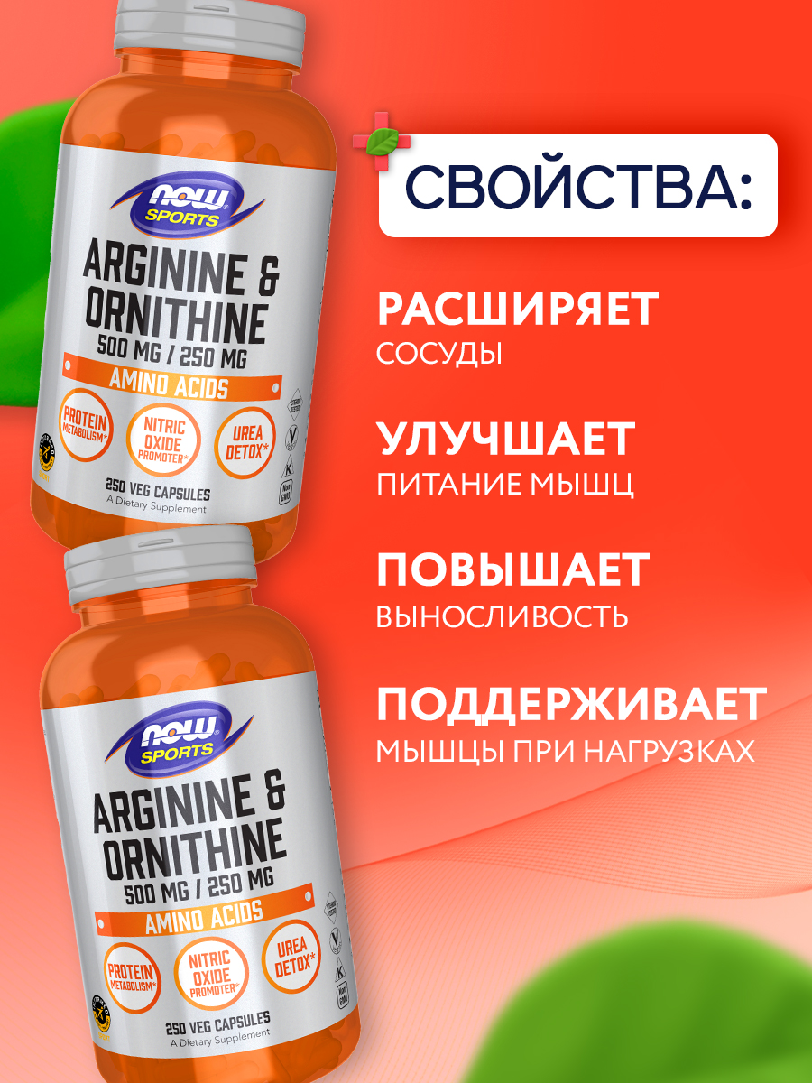 Now, ARGININE/ORNITHINE 250 VCAPS