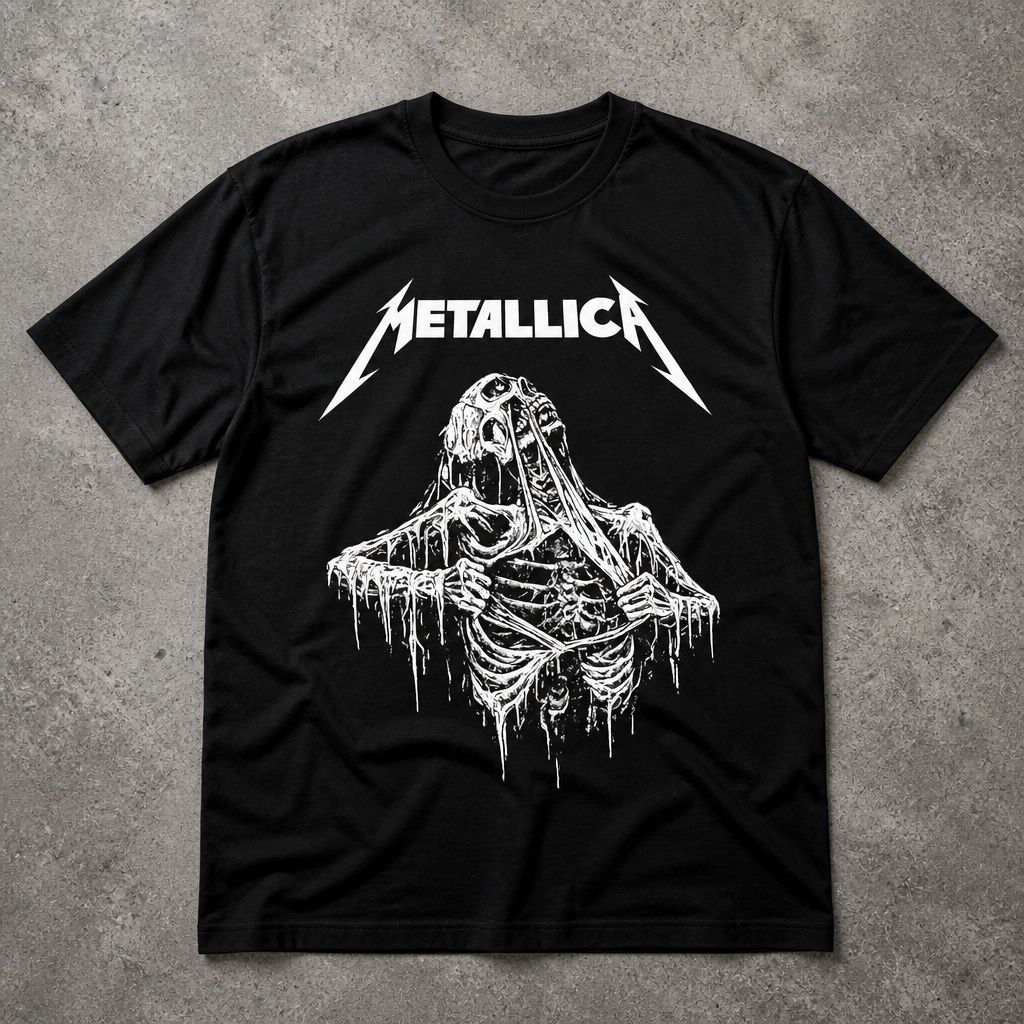 Футболка металлика y2k 1 шт flat_lay