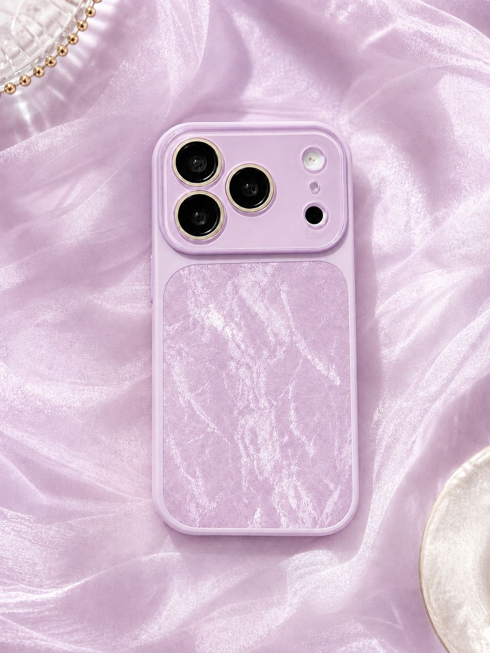智能手机壳 用于 Apple iPhone 16 Pro Max, 塑料 , 浅紫色