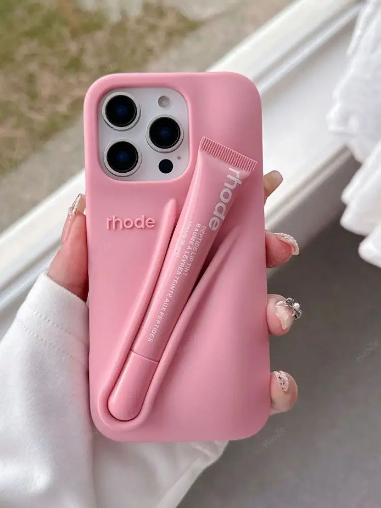 智能手机壳 用于 Apple iPhone 16 Pro, 硅胶, 浅粉色