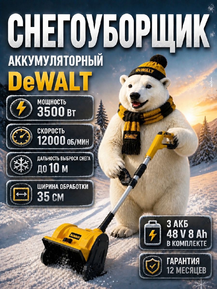DeWalt 除雪机, 4.02 马力, 32 厘米