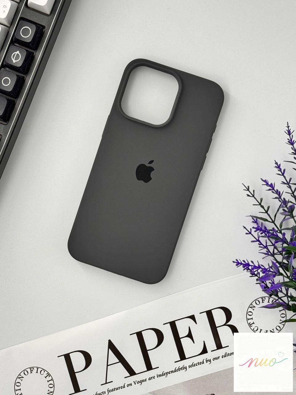 智能手机壳 用于 Apple iPhone 15 Pro Max, 硅胶, 灰色