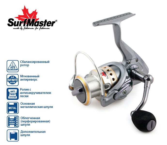 Катушка Surf Master Legend FL3000A 7+1 bb з/ш