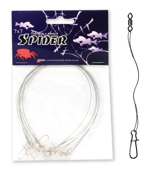 Поводок Spider 7х7 SPB-12 8кг 25см clear