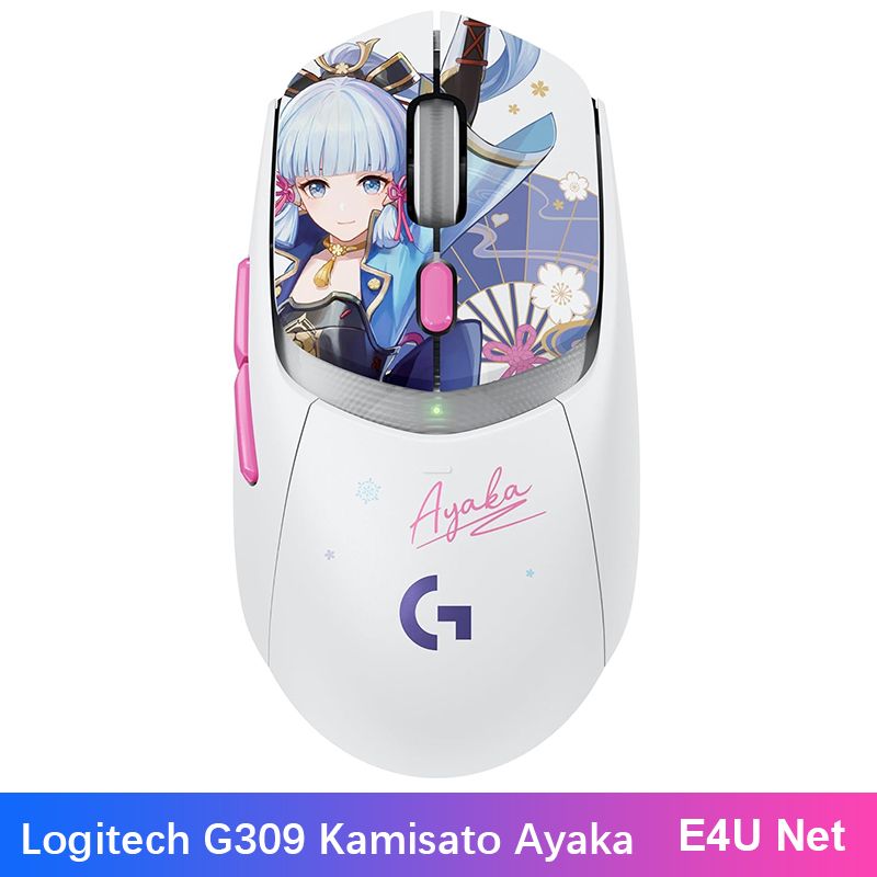 LogitechИгроваямышьбеспроводнаяLogitechG309KamisatoAyakaГеншинИмпакт,белый