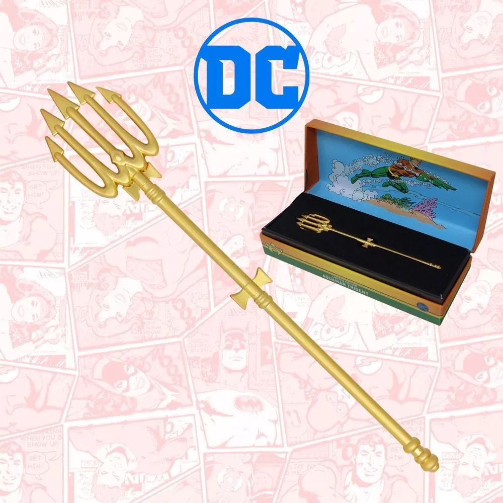 Миниатюрная реплика трезубца Аквамена из металла DC Comics