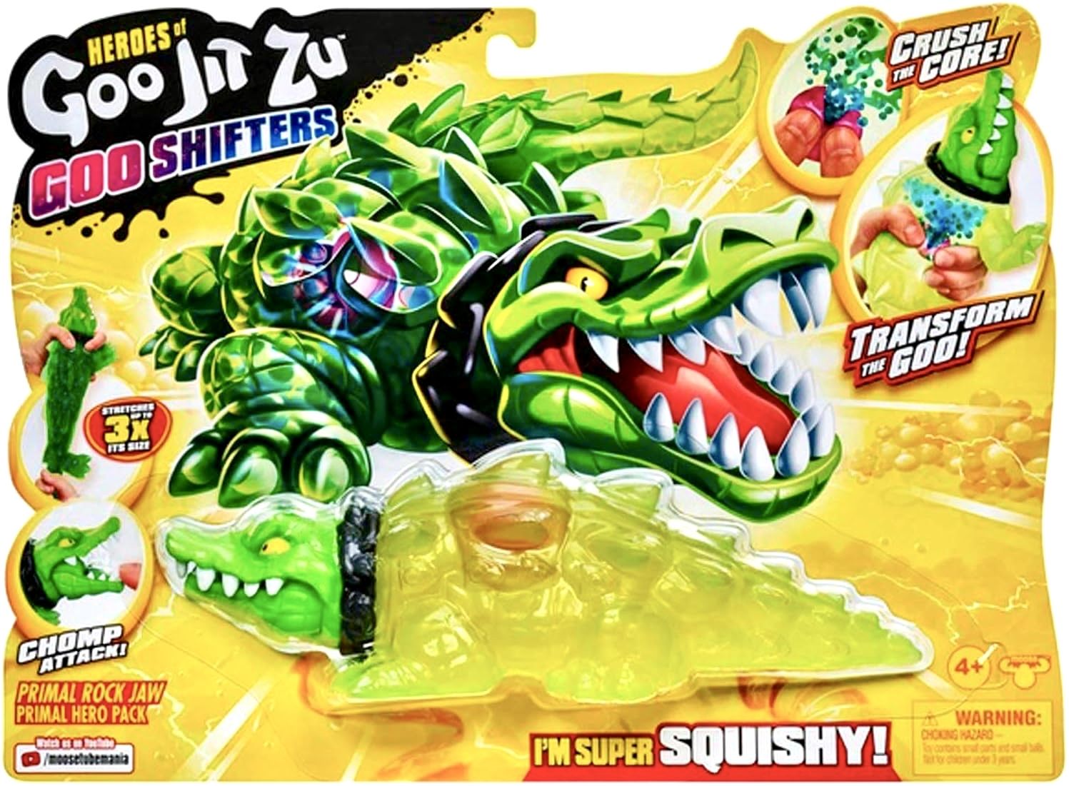 Heroes of Goo Jit Zu Примал Рок Джо (Ultra Goo Primal Pack, Rock Jaw) Крокодил