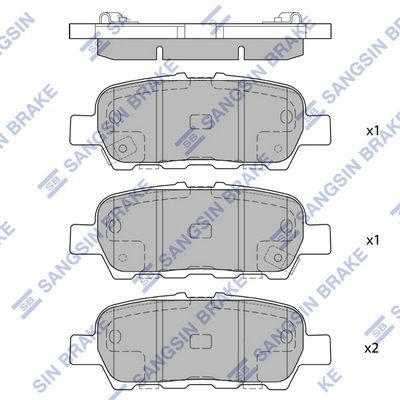 Колодки тормозные зад. NISSAN X-TRAIL/QASHQAI/TIIDA/INFINITI FX/RENAULT KOLEOS