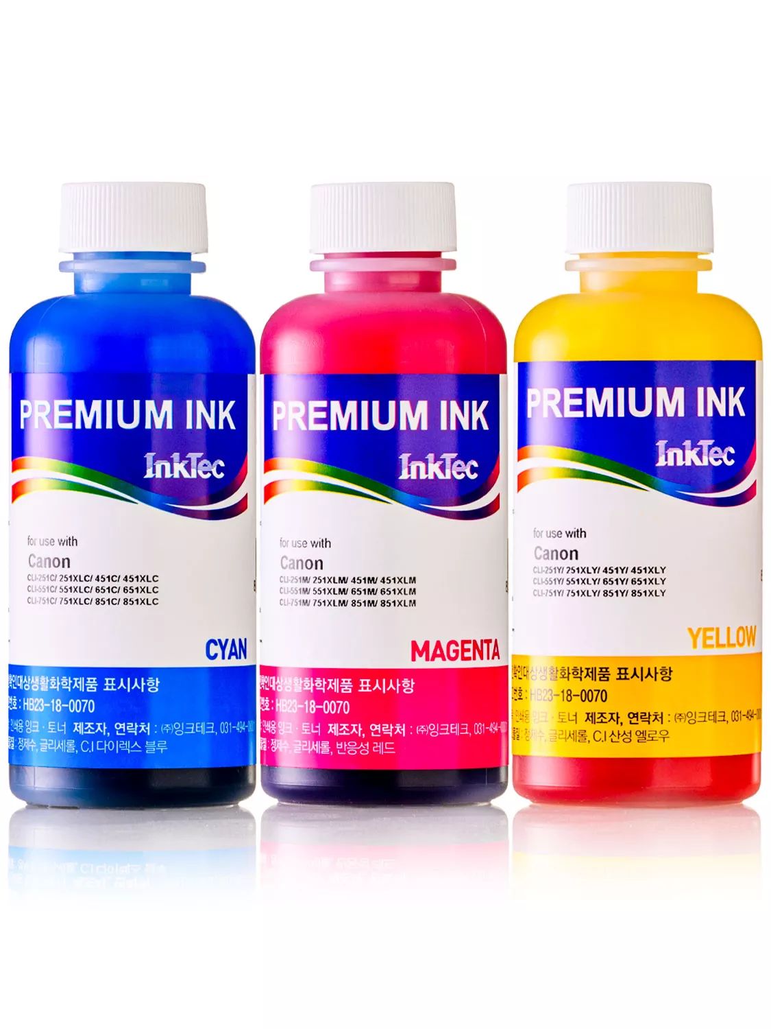 Чернила InkTec ink-PG-745-CL-746, Набор CMY, для струйного