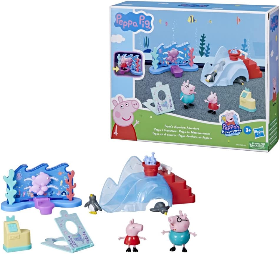 Peppa Pig / Свинка Пеппа Игровой набор Пеппа в аквариуме с 4 фигурками и 8 аксессуарами
