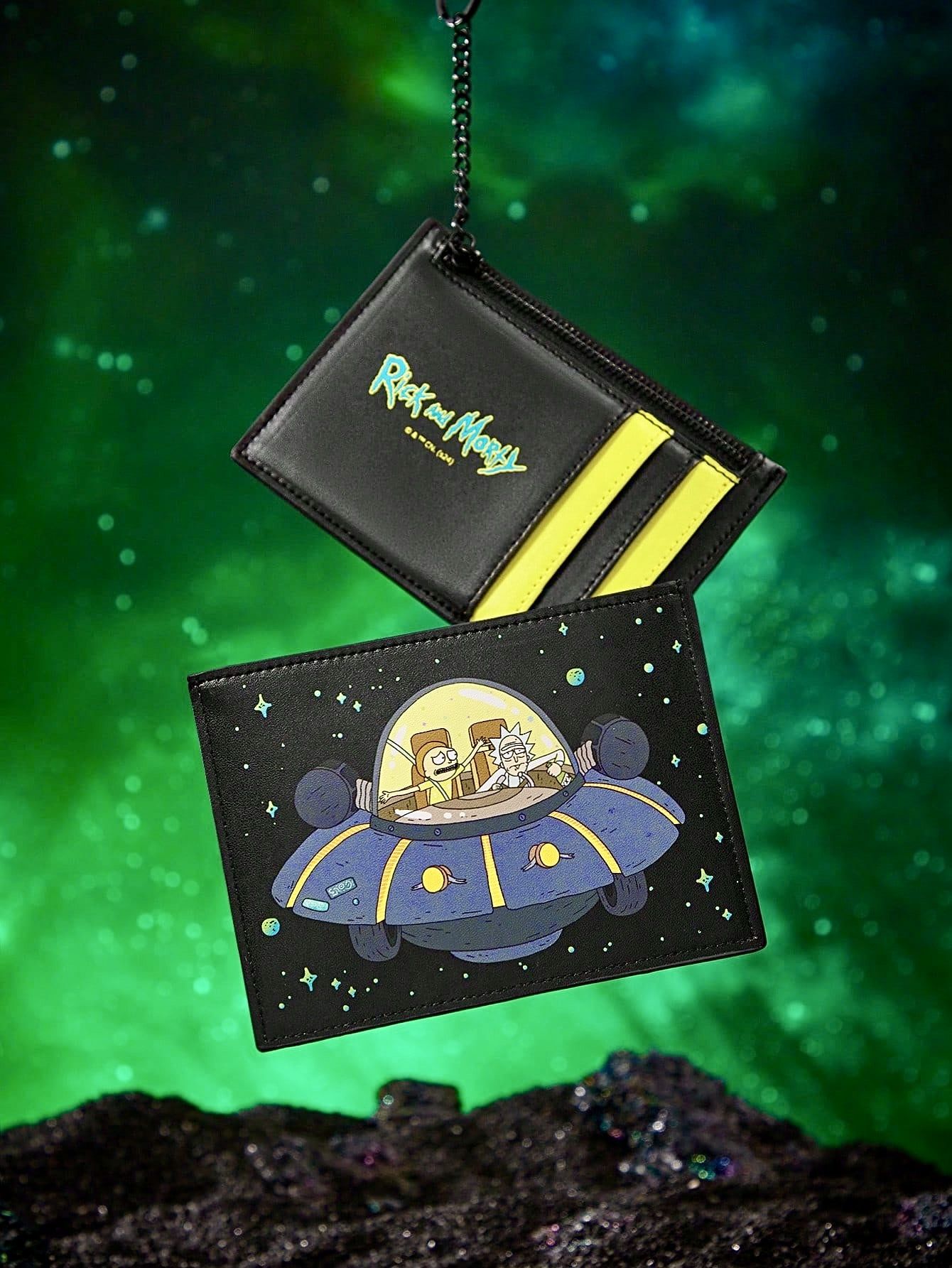RICK AND MORTY / Рик и Морти Картхолдер с цепочкой Космический корабль (139,5 см)