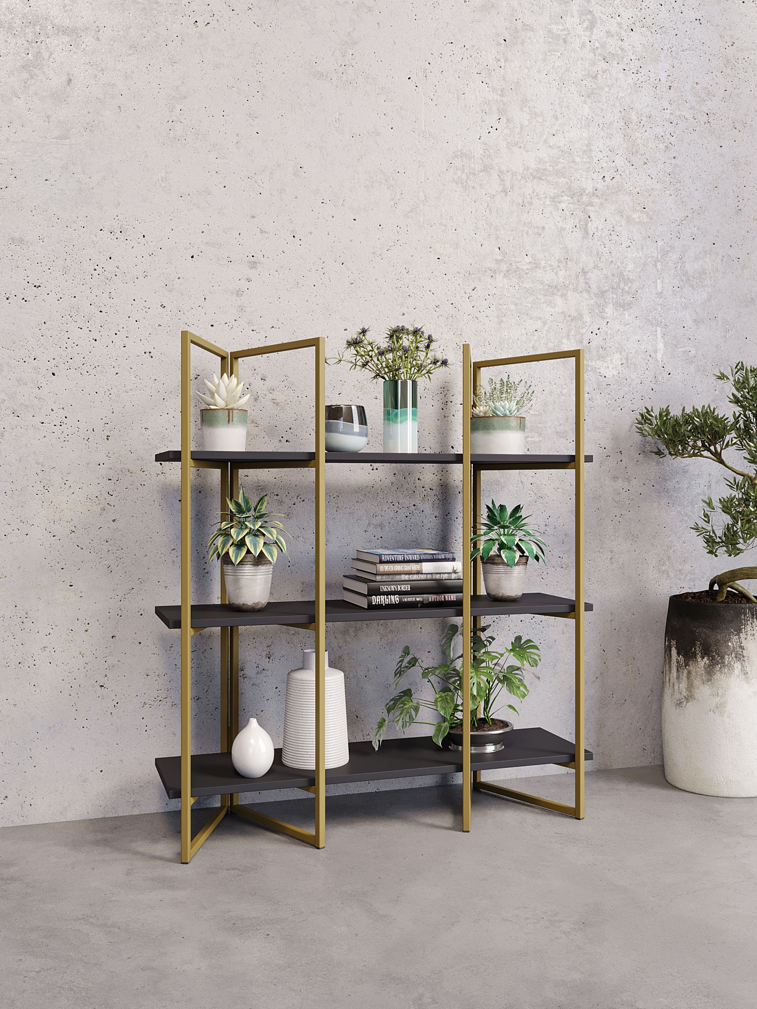 СтеллажДивульгатозолото/черный