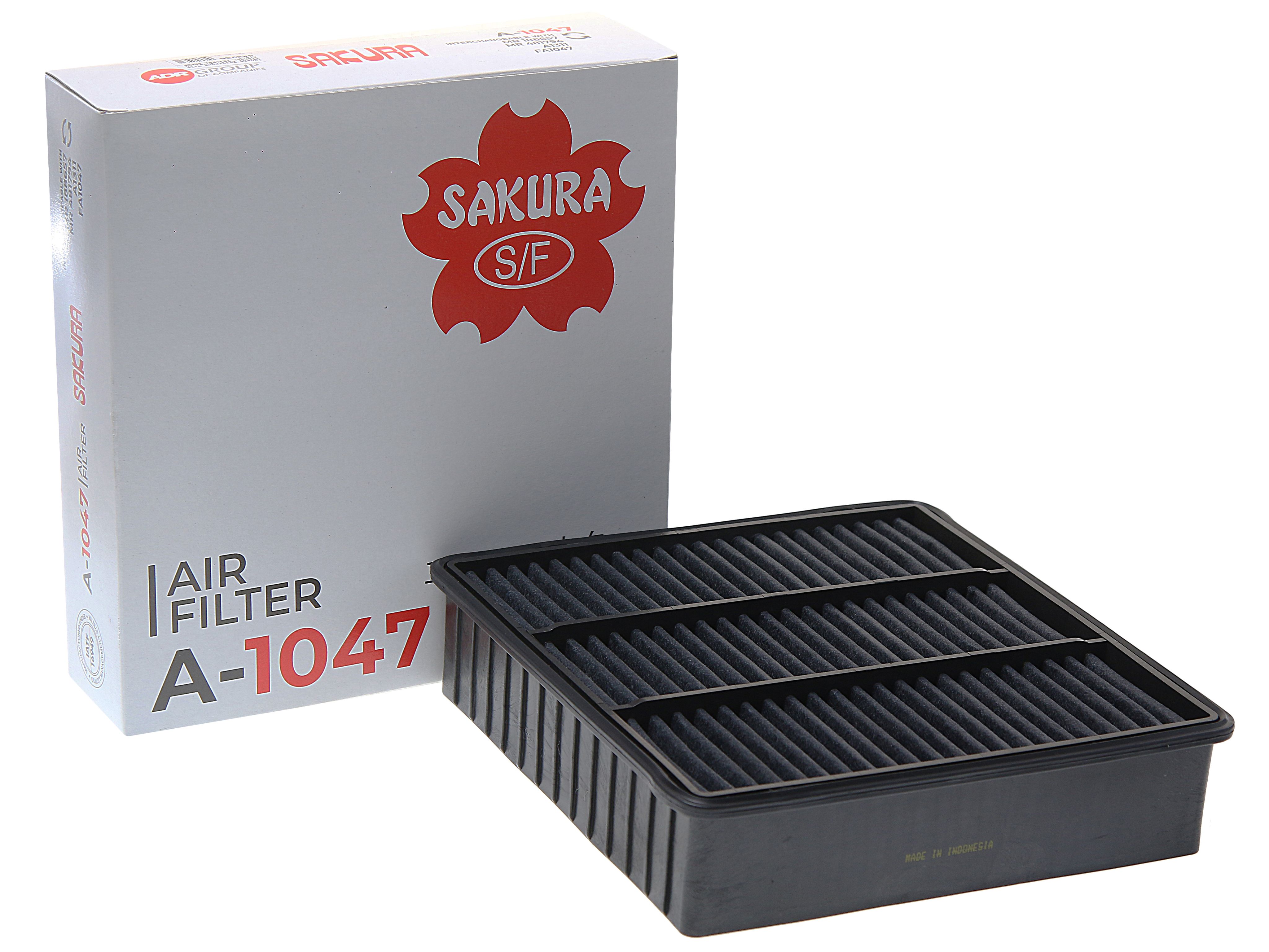 Воздушный фильтр SAKURA A1047 MITSUBISHI LANCER VI-VII/OUTLANDER I / COLT V