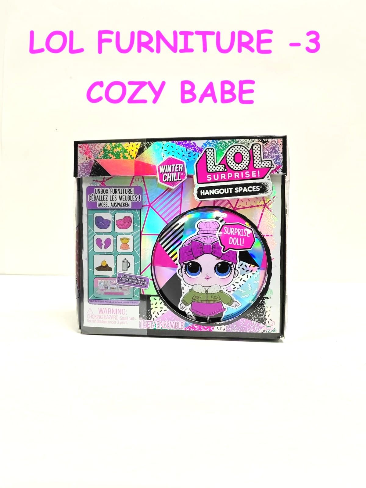 L.O.L. Surprise! Winter Chill Hangout Spaces Meubles - Cozy Babe - avec + de 10 Surprises Dont 1 L.O.L. Surprise! Winter Chill Hangout Spaces Meubles - Cozy Babe - avec + de 10 Surprises Dont 1