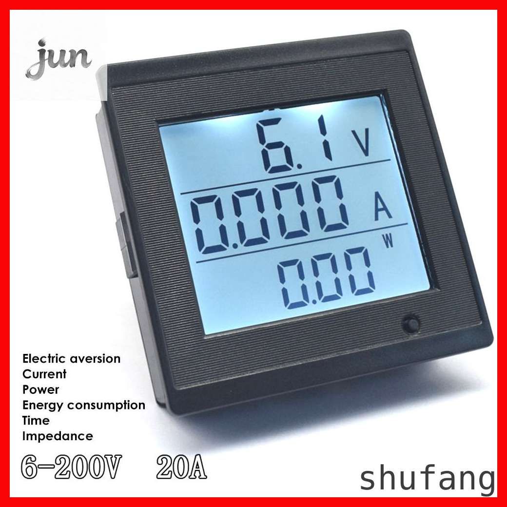 Цифровойвольтметрпостоянноготока6-200В,20А,Амперметр,измерительнапряженияитока,Тестермощности