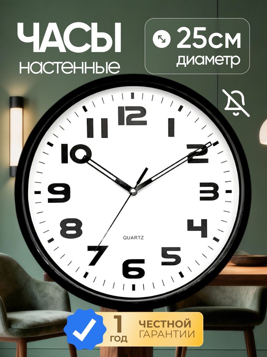 Часынастенныебесшумныенакухню