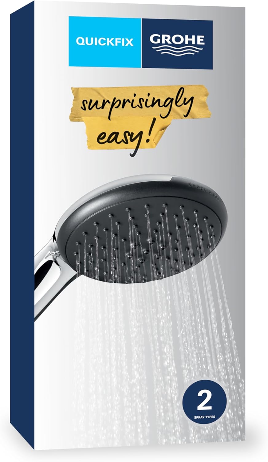 Grohe Ручной душ GROHE Vitalio Start 110, 2 режима струи, 13,5 л/мин, хром (26947001) — купить в Алматы