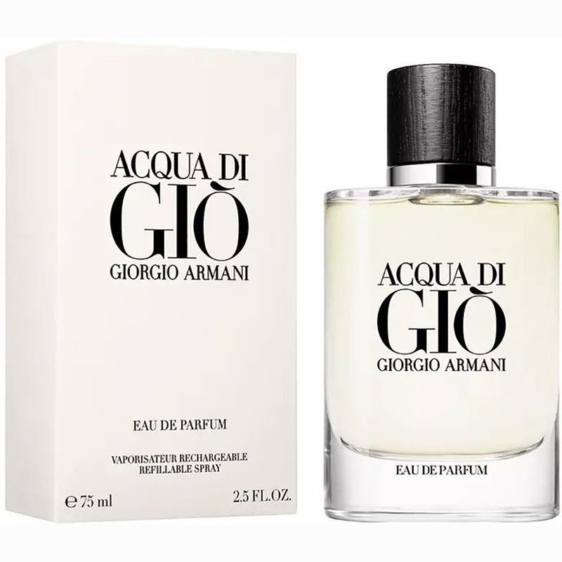 Armani ACQUA di GIO POUR HOMME Парфюмерная вода перезаправляемая 75 мл купить