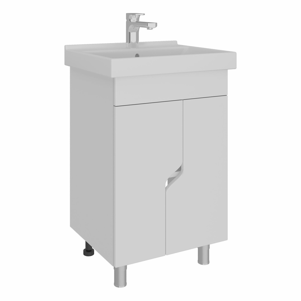 AVK Furniture Тумба под раковину напольная 2 двери Азалия, 50x40х70 см #1