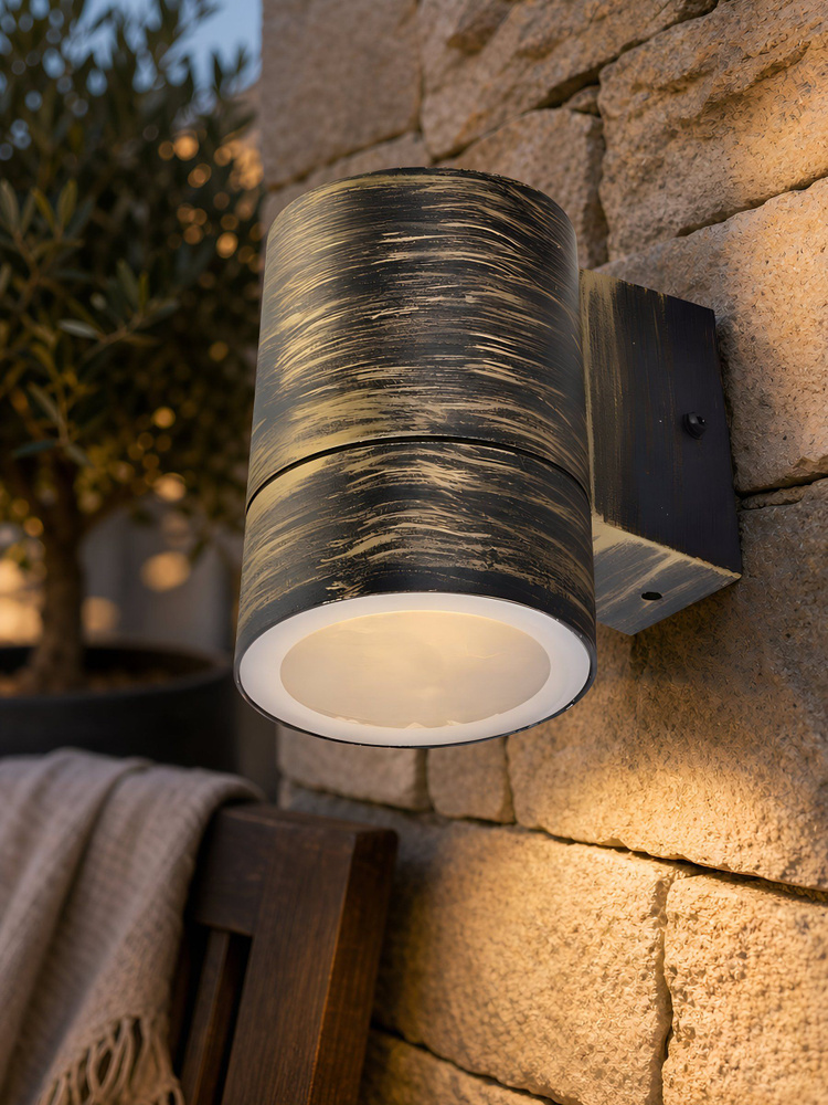 Светильник фасадный General Lighting Systems GWL-GX53-M-IP65, накладной, 25 Вт, IP65, металл, черное #1