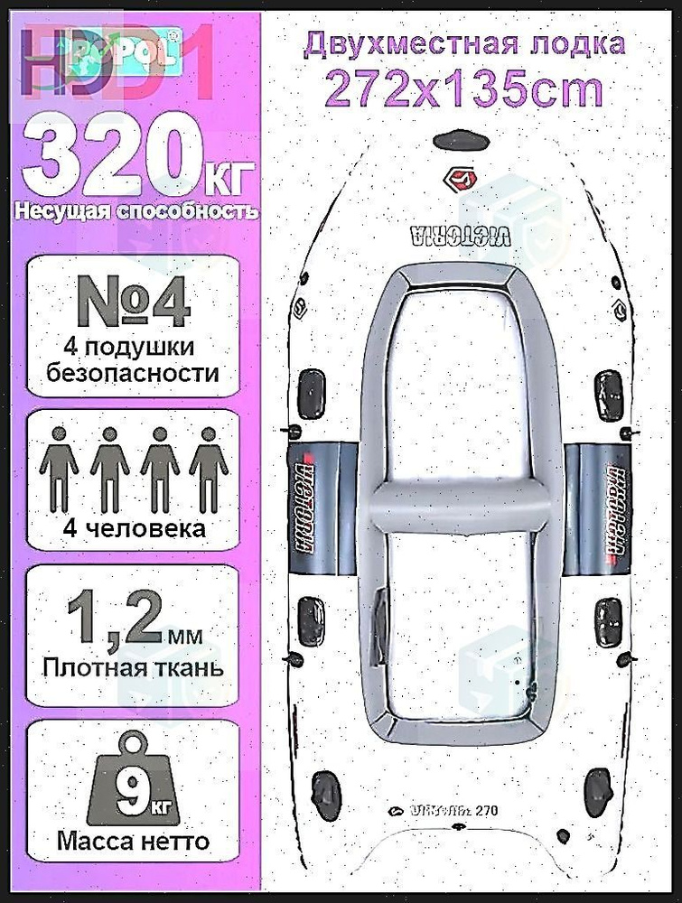 Лодка, 265 см #1