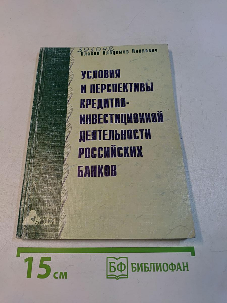 Условия и перспективы, кредитно-инвестиционной деятельности российских банков | Книга б/у #1