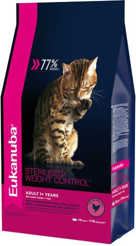 EUKANUBA ADULT STERILISED WEIGHT CONTROL 1,5 кг сухой корм для взрослых кошек с избыточным весом и стерилизованных #1