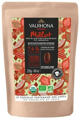 Чипсы Valrhona Millot из темного шоколада, 2x250г #1