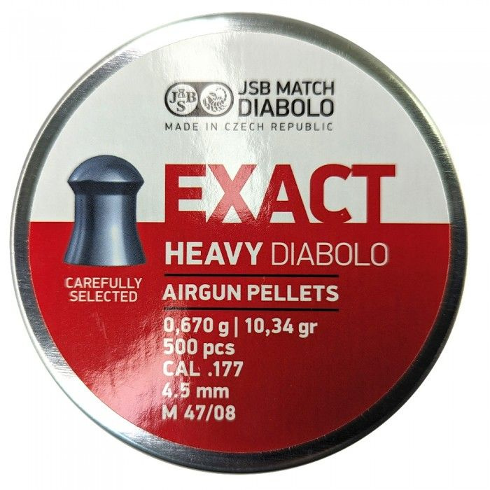 Пули для пневматики JSB Diabolo Exact Heavy 4,52 мм 0,67 г (500 шт) #1