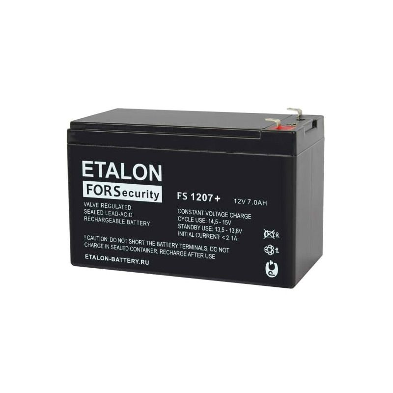 Аккумуляторная батарея Etalon FS 1207+ 12V 7Ah - купить с доставкой по ...