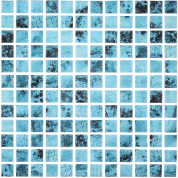 Мозаика Vidrepur Nature Olympic синяя стеклянная 32х32 см глянцевая  #1