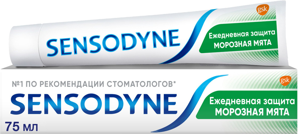 Зубная паста SENSODYNE Ежедневная Защита Морозная Мята, 75 мл / Паста для зубов  #1