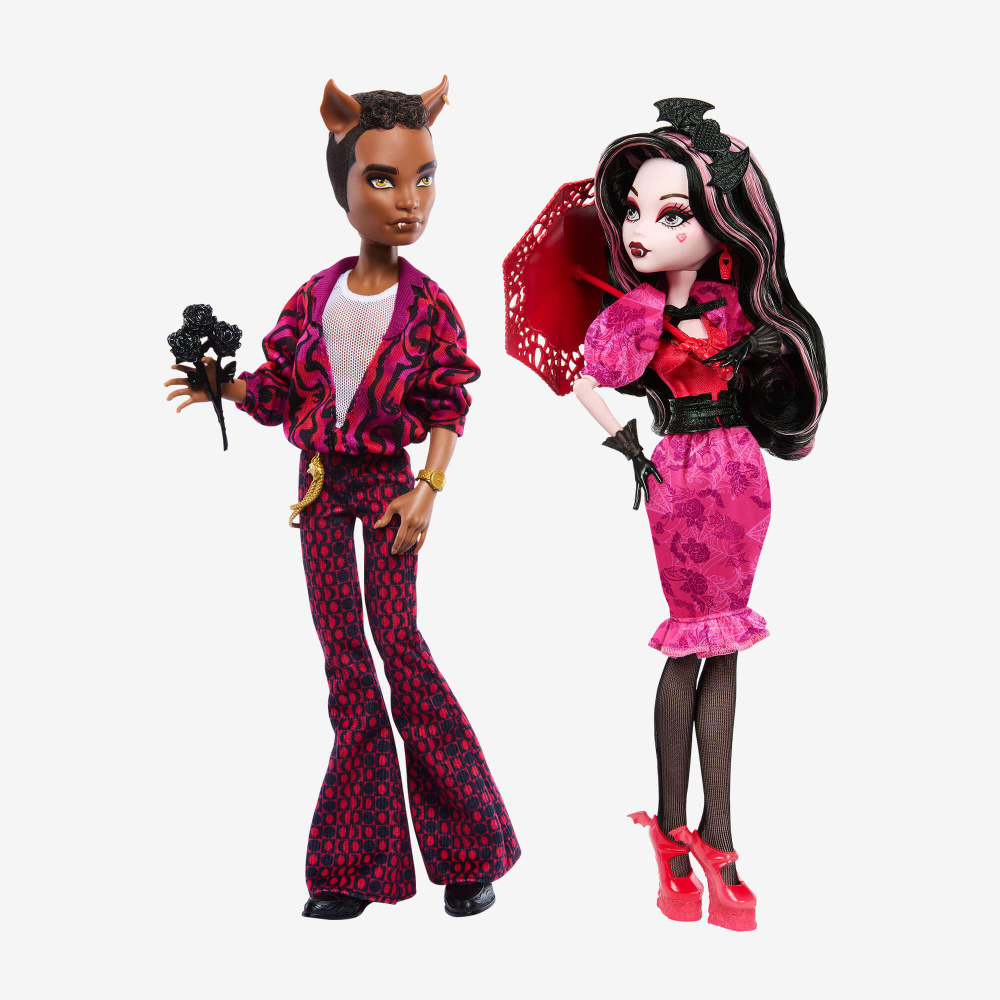 Набор кукол Monster High Draculaura and Clawd Wolf Howliday Love Edition  (Монстр Хай Дракулаура и Клод Вулф Любовный выпуск)