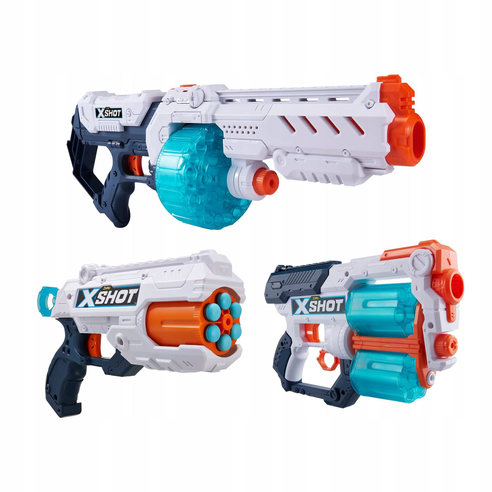 Игрушечное оружие X-Shot Combo Pack - Набор пусковых установок - Икс ...