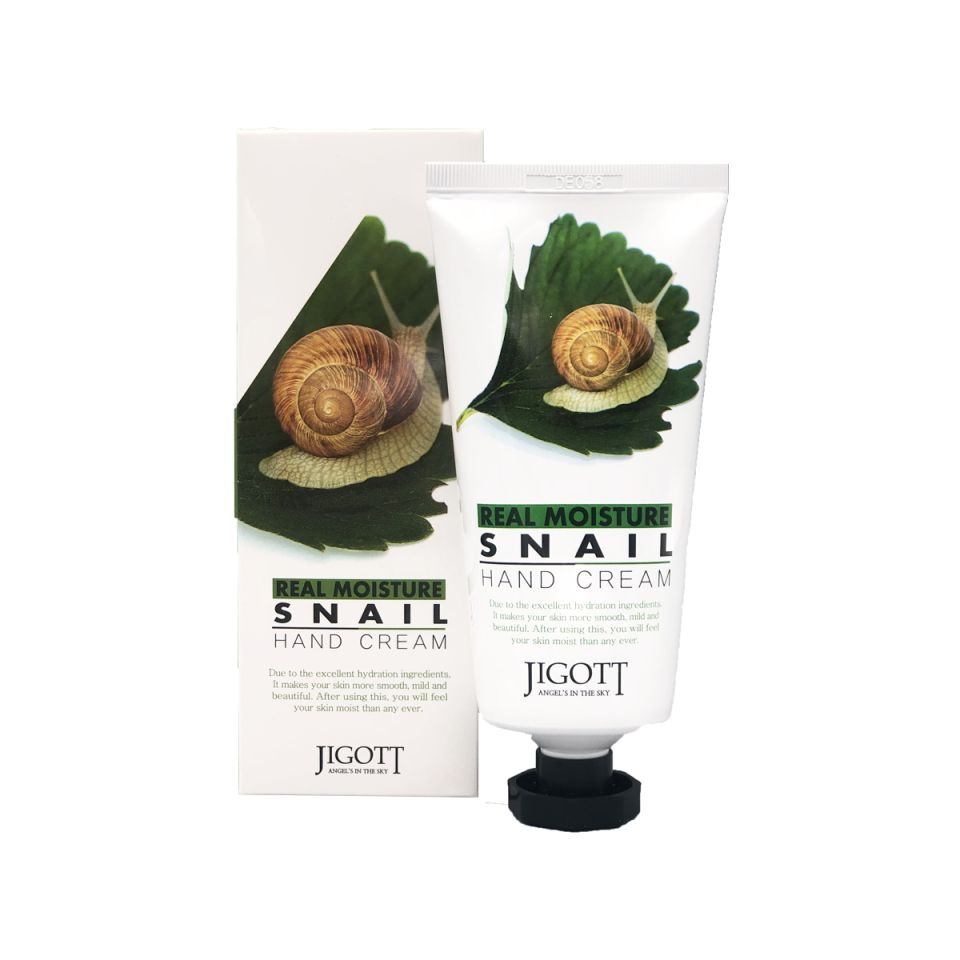 JIGOTT Real Moisture Snail Hand Cream Крем для рук с муцином улитки 100мл #1