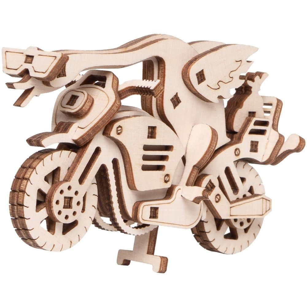 Конструктор деревянный ТРИ СОВЫ "Мото-Гусь", 10,5х3,5х6, 5 см, 42 детали (ДКНС003) #1